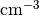\mathrm{cm^{-3}}