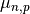 \mu_{n,p}